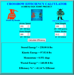 Arrow Speed Calculator